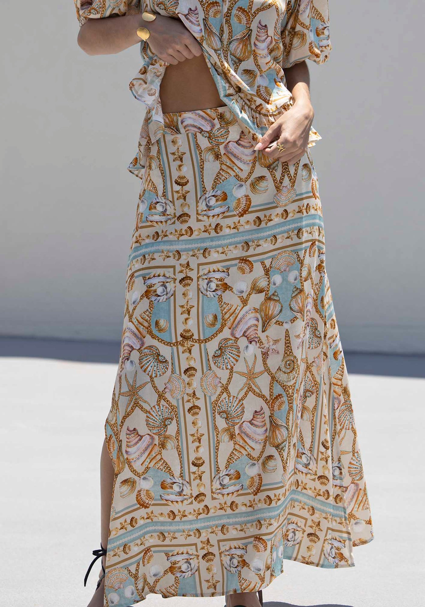 Ocean Treasure Maxi Skirt