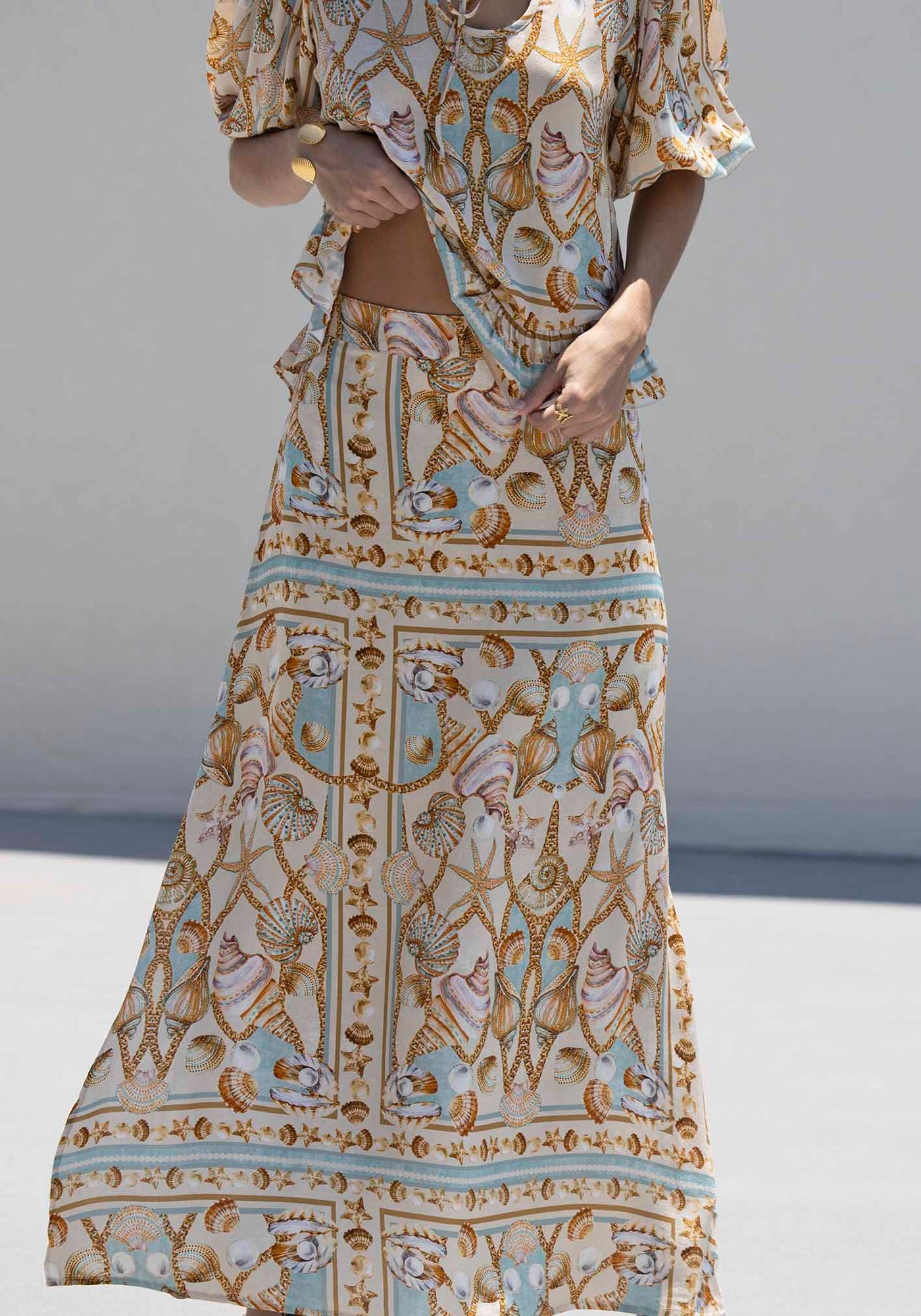 Ocean Treasure Maxi Skirt