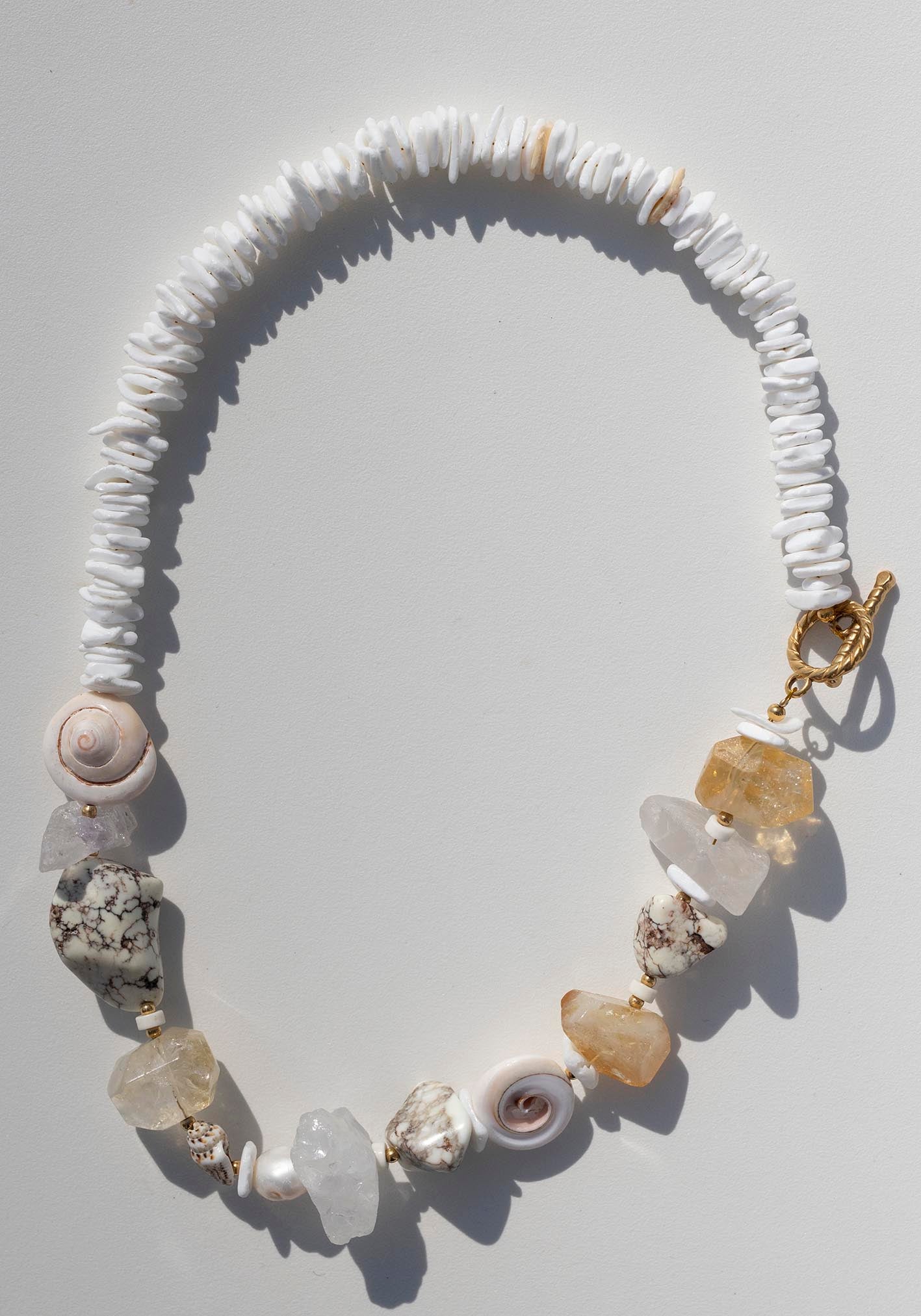 Olive Ocean Shell Necklace