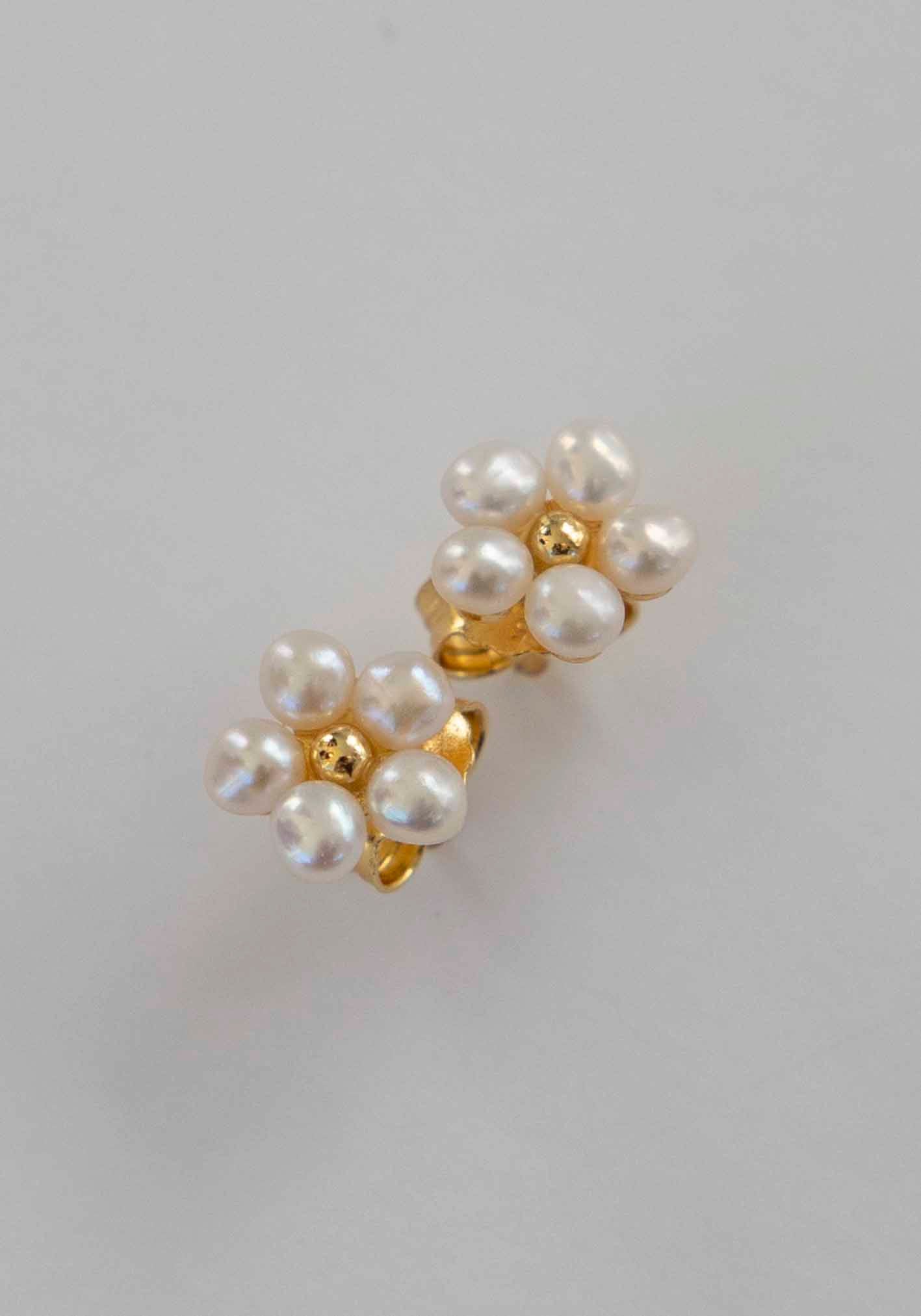Pearl Bloom Stud Earrings