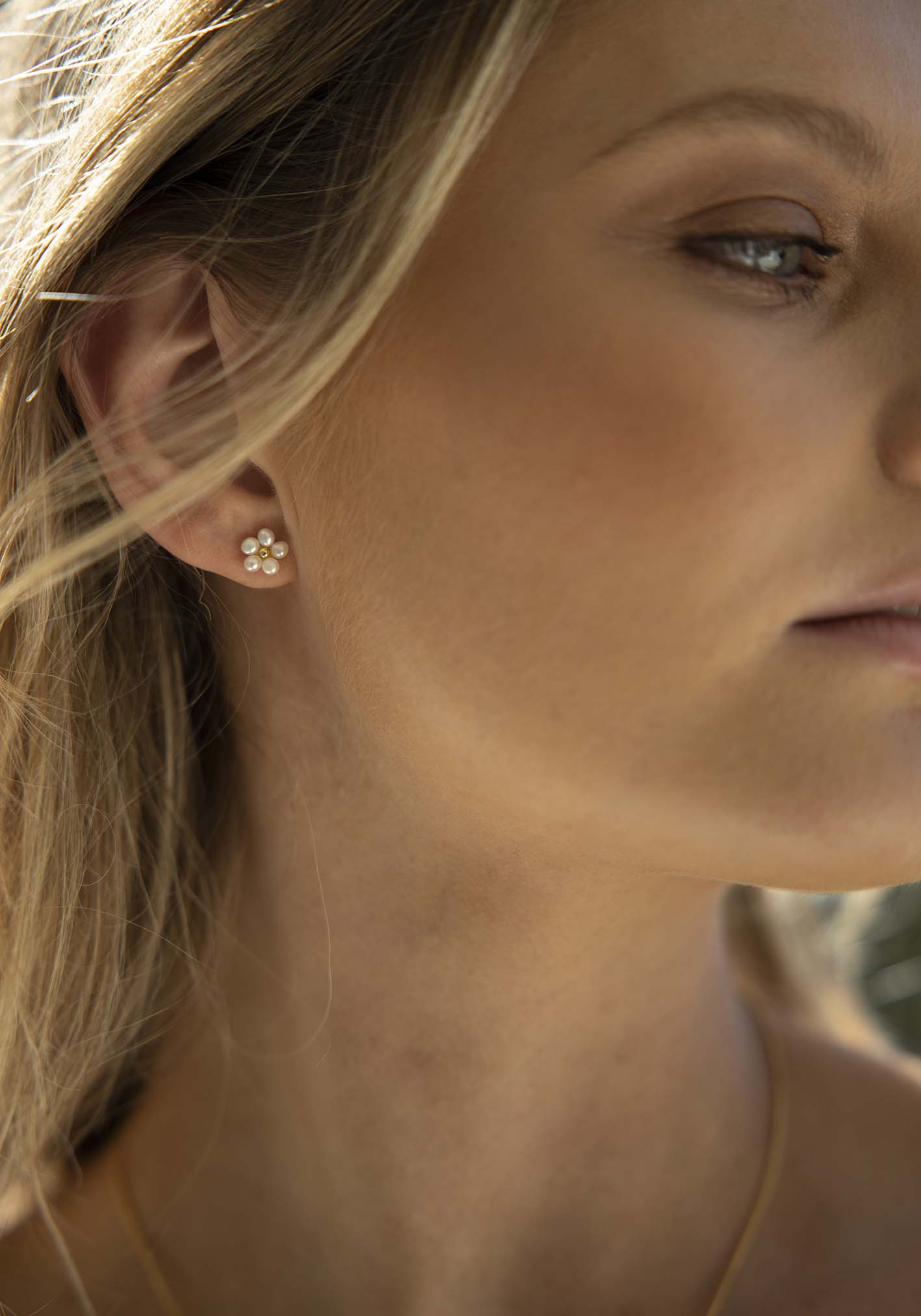 Pearl Bloom Stud Earrings