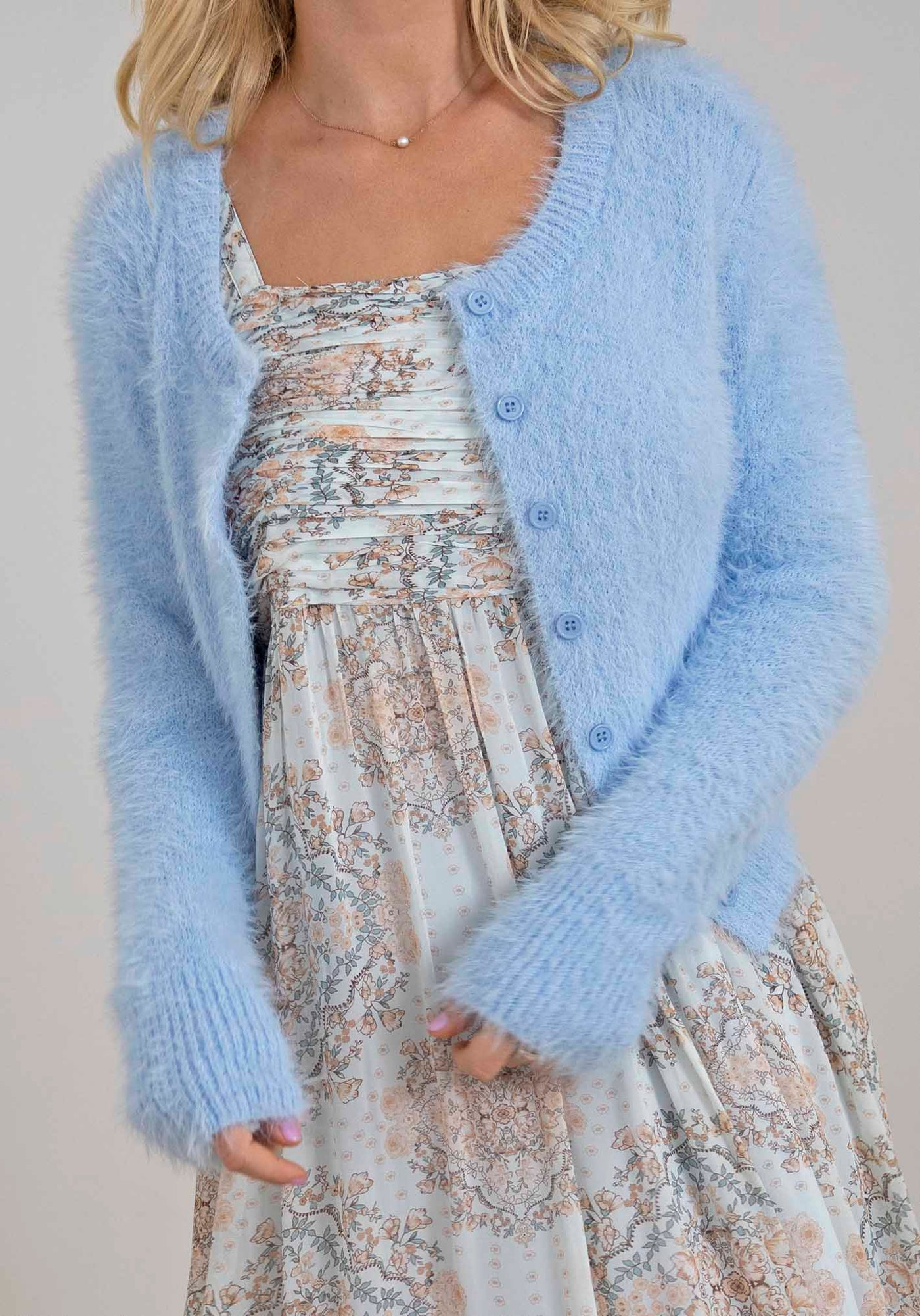 Iconic Nostalgia Blue Cardigan