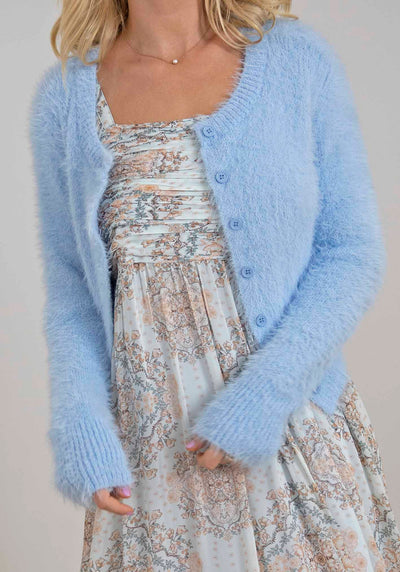 Iconic Nostalgia Blue Cardigan