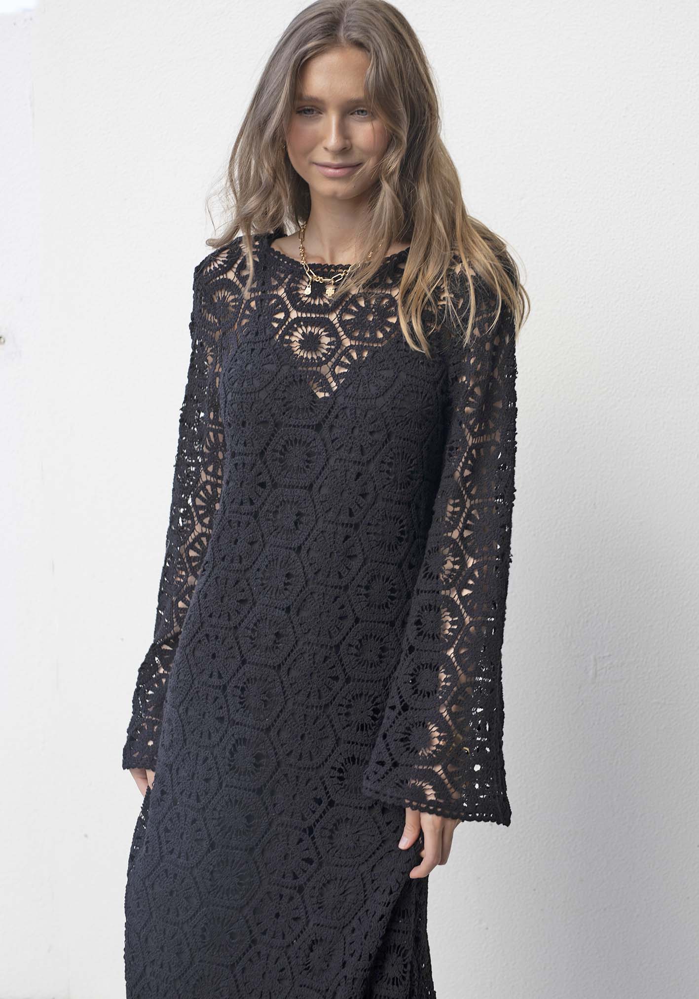 Sedona Crochet Lace Maxi Dress