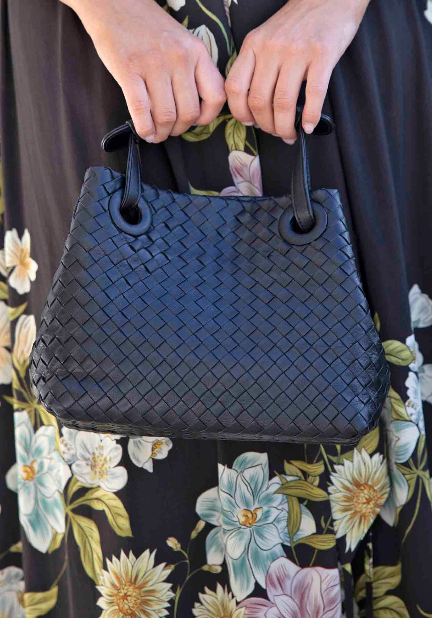 Siena Woven Leather Bag