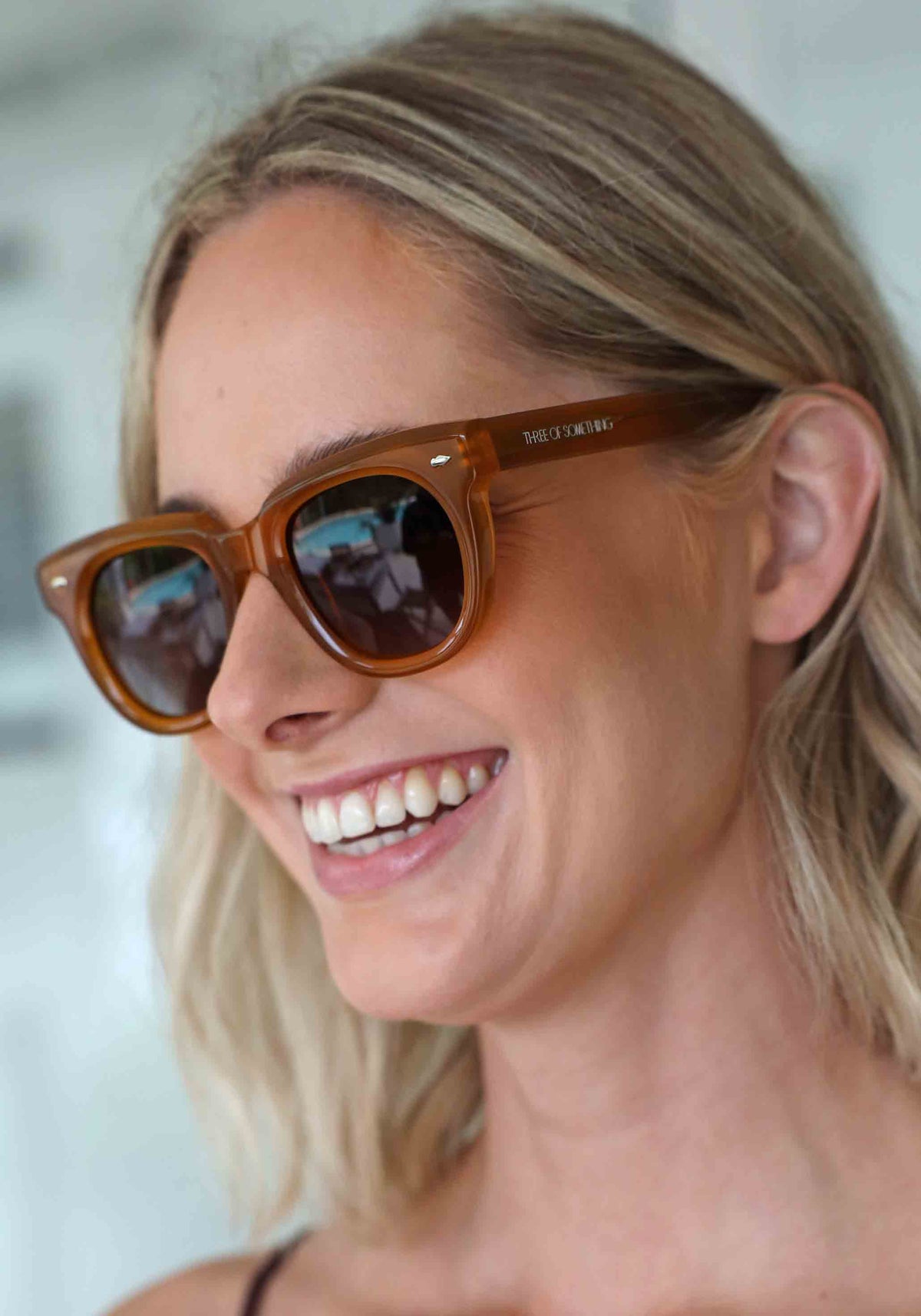 The Claudette Amber Sunglasses