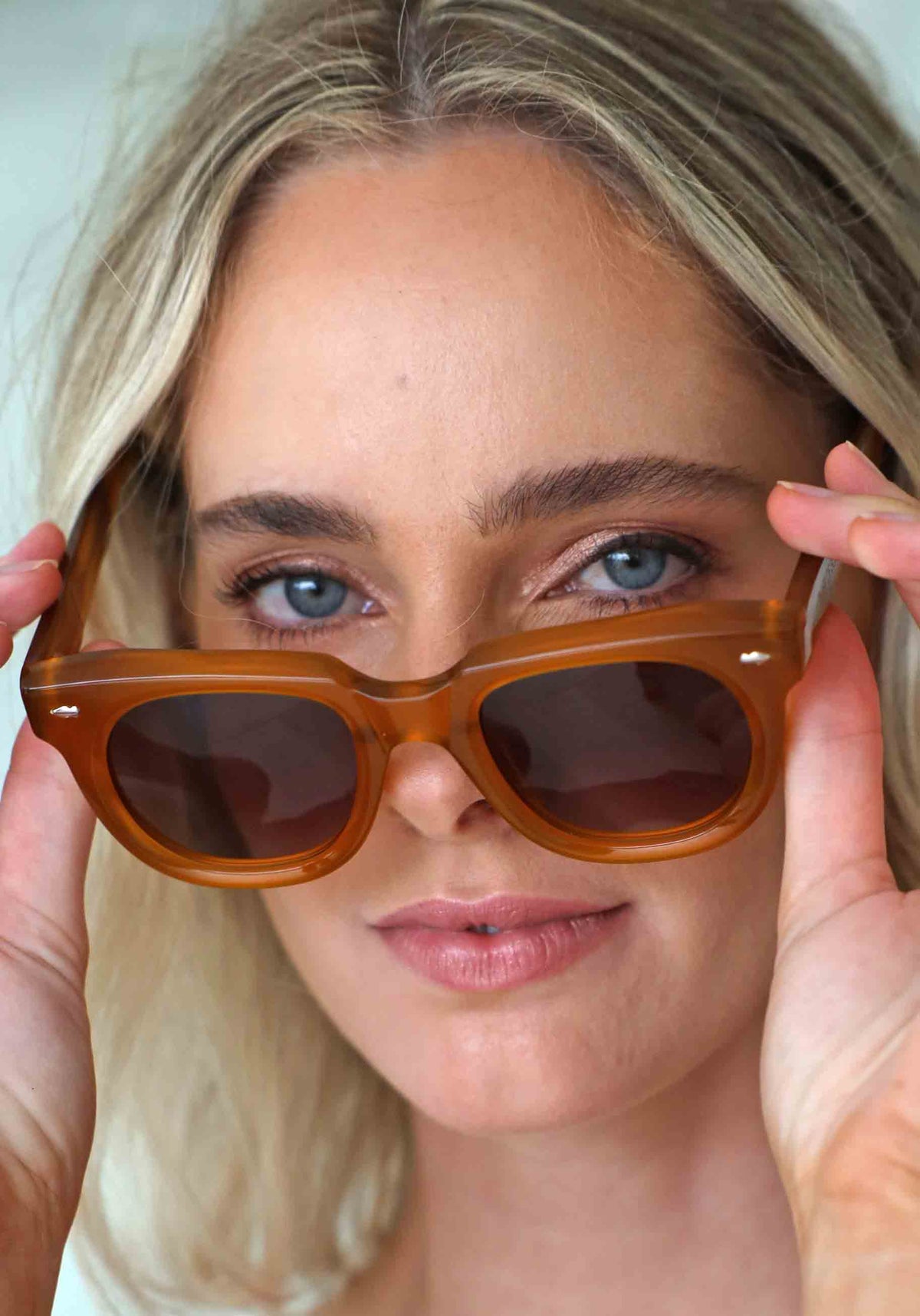 The Claudette Amber Sunglasses