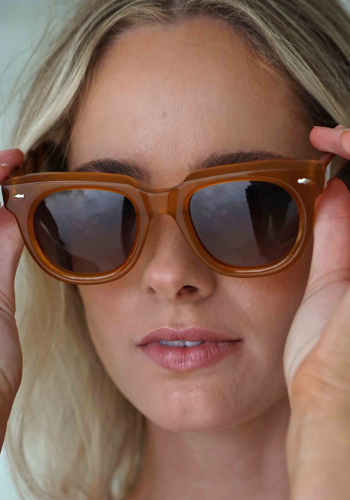 The Claudette Amber Sunglasses