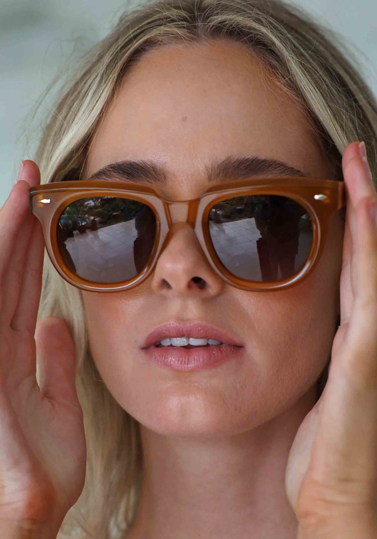 The Claudette Amber Sunglasses