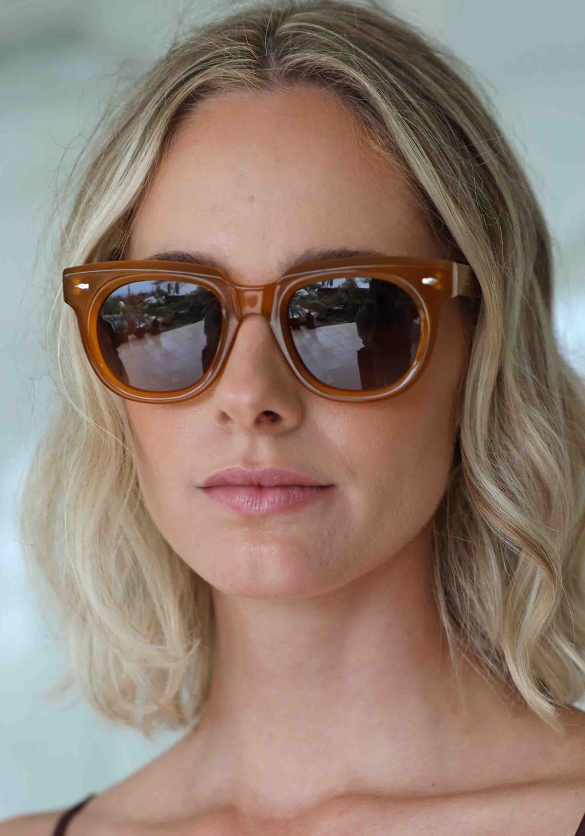 The Claudette Amber Sunglasses