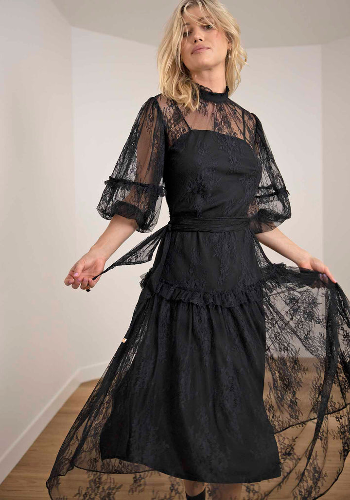 black lace maxi dress The Romantic Color:PURPLE/MULTICOLOR Casual Attire Smart Dress easy halloween