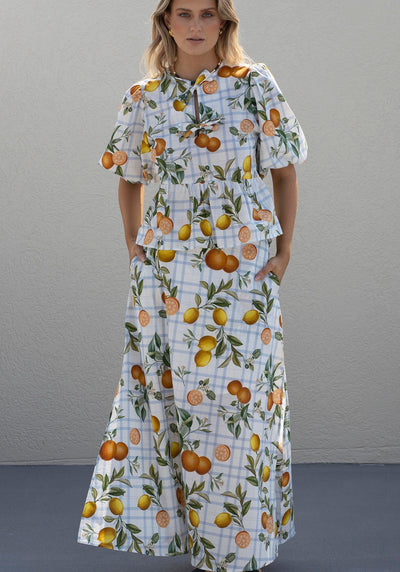 Tropical Picnic Maxi Skirt