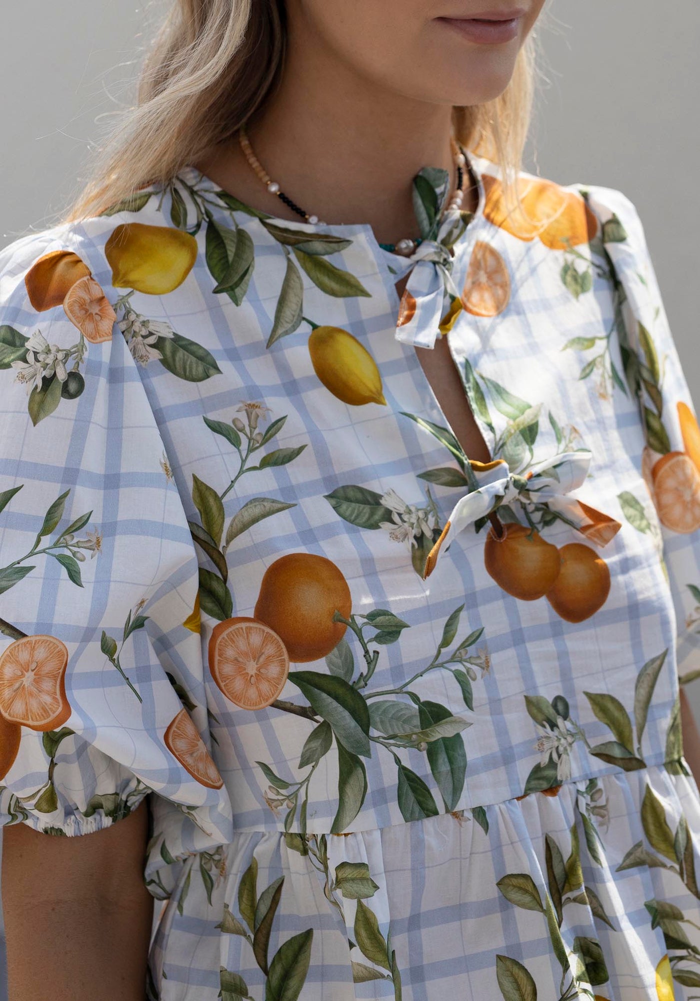 Tropical Picnic Sleeve Blouse