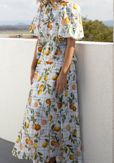 Tropical Picnic Maxi Skirt