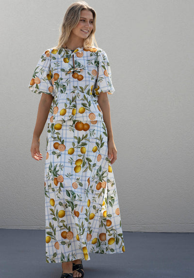 Tropical Picnic Maxi Skirt