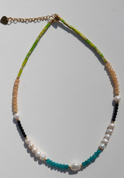 Ulani Pearl and Stone Necklace