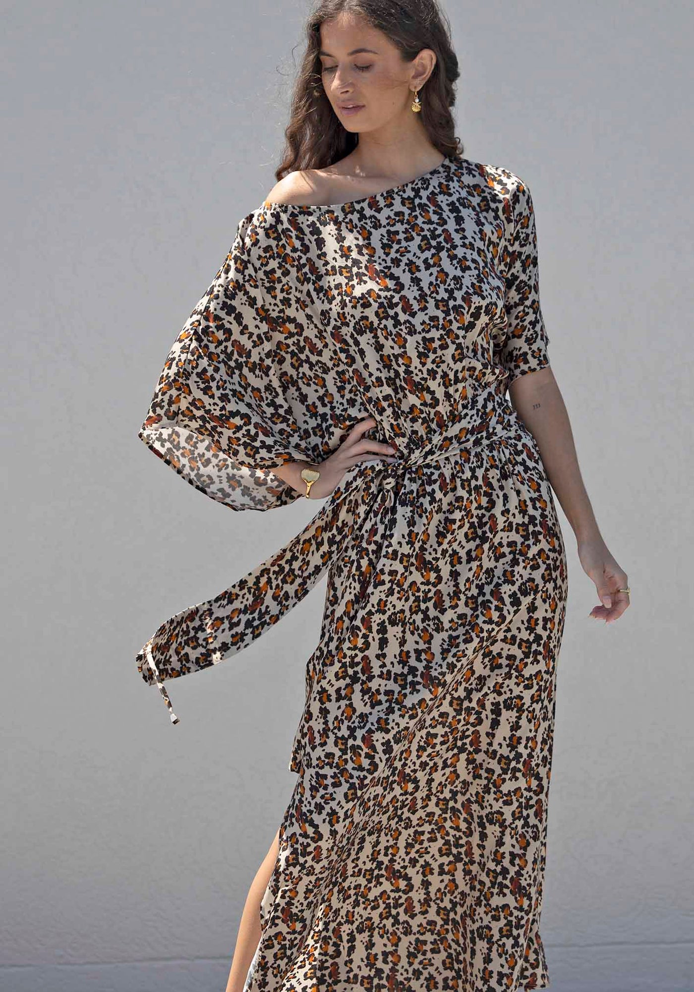 Untamed Animal Print Resort Maxi Dress