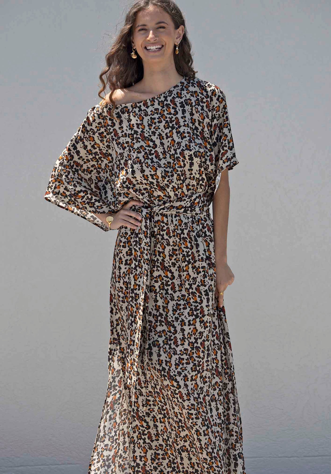 Untamed Animal Print Resort Maxi Dress