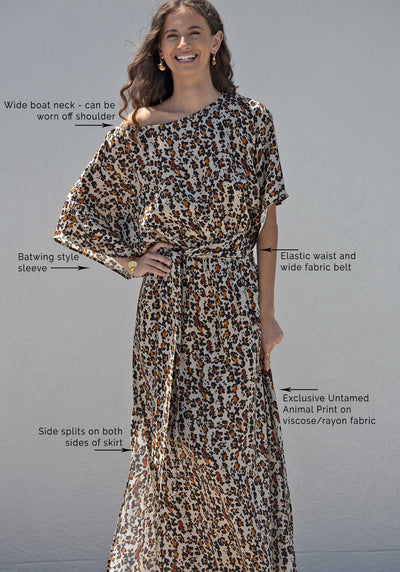 Untamed Animal Print Resort Maxi Dress