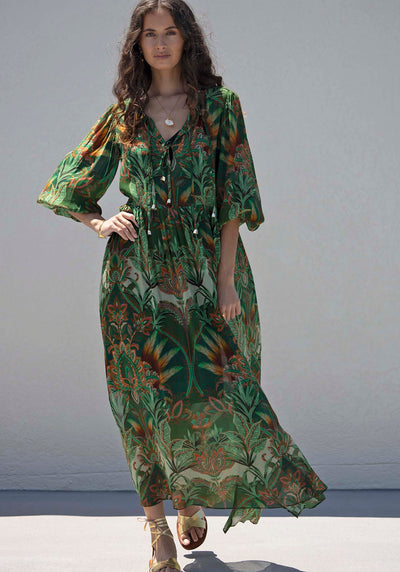 Vida De Fiesta Maxi Kaftan Dress