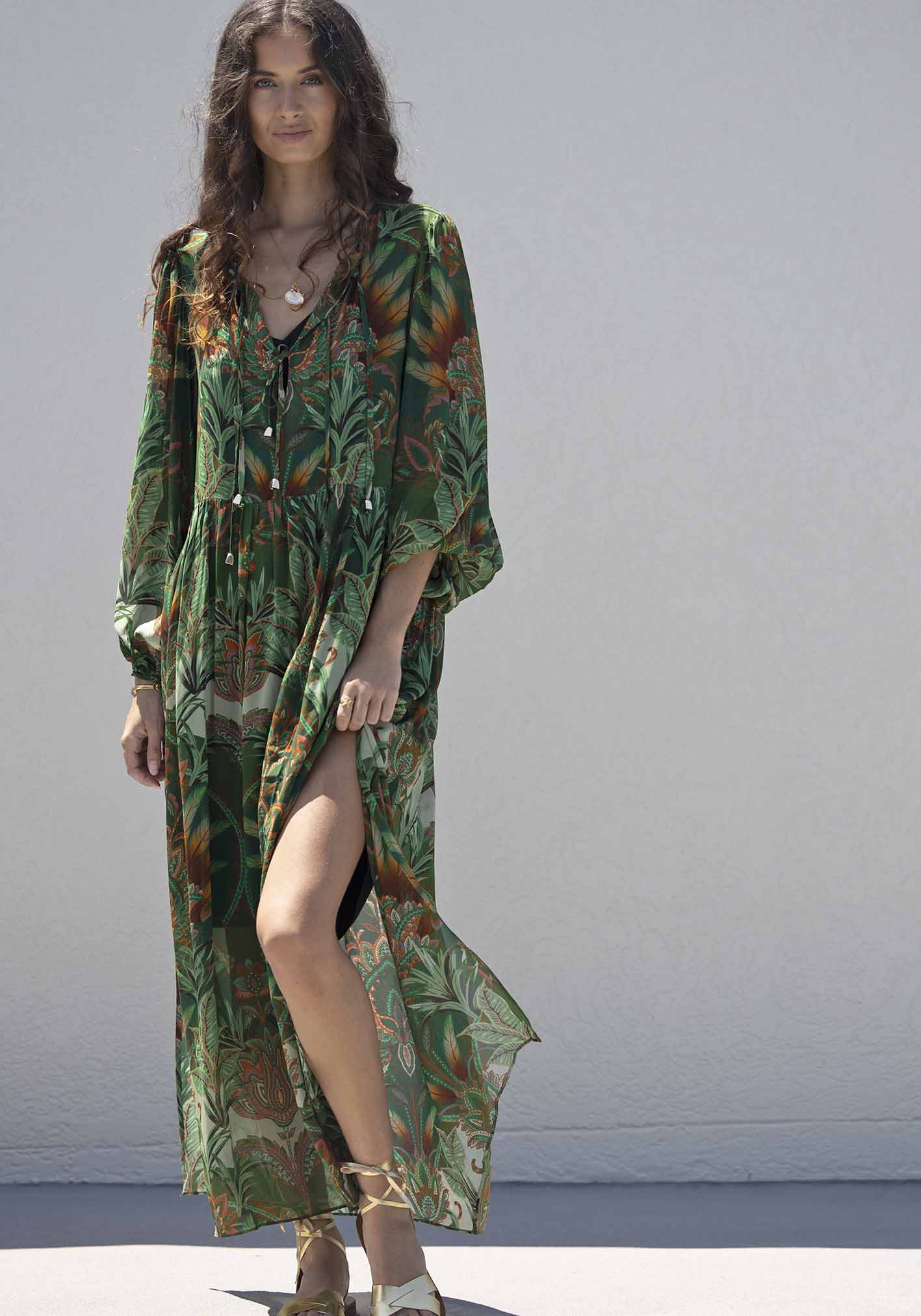 Vida De Fiesta Maxi Kaftan Dress