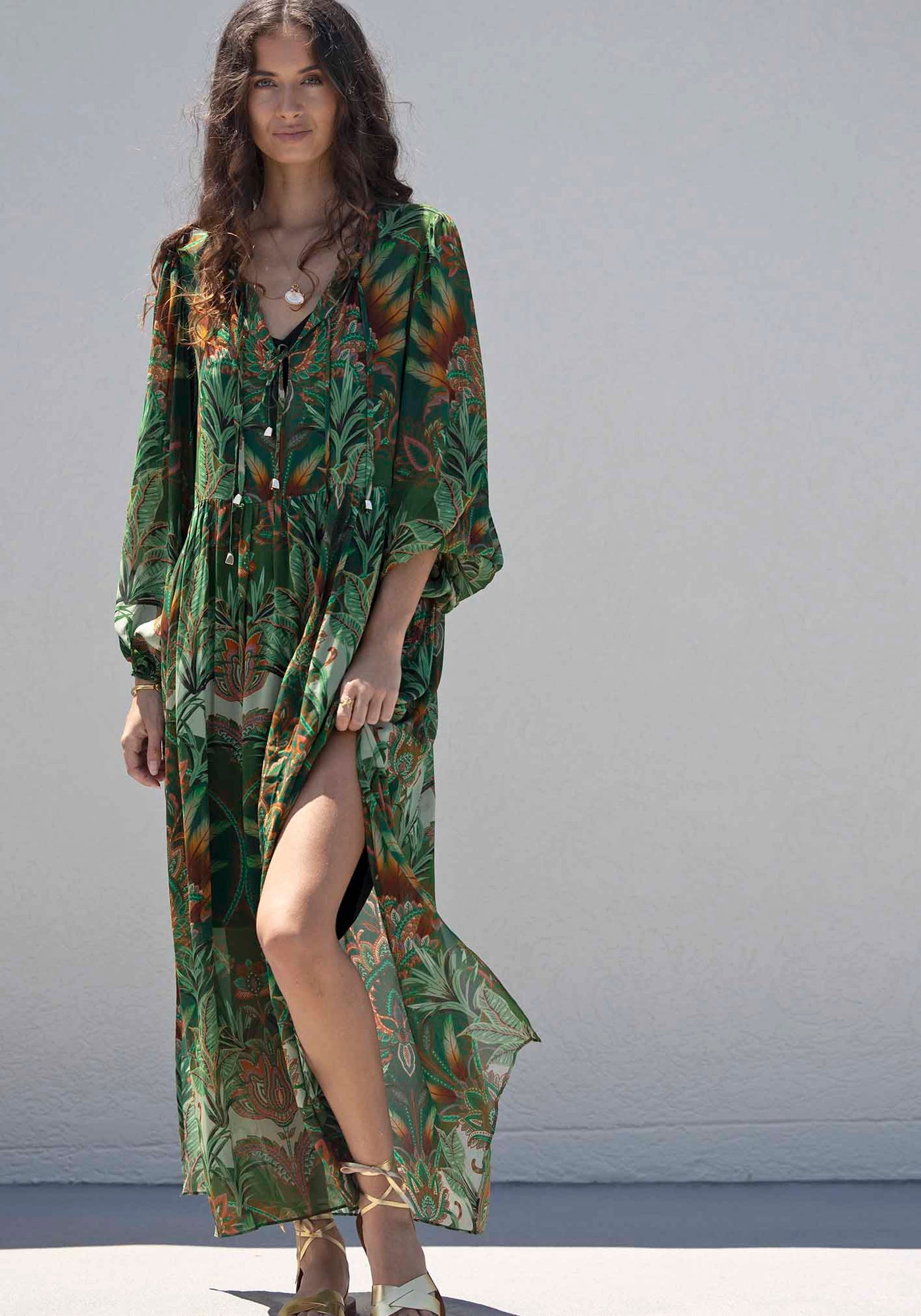 Vida De Fiesta Maxi Kaftan Dress