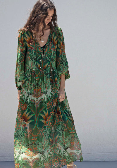 Vida De Fiesta Maxi Kaftan Dress