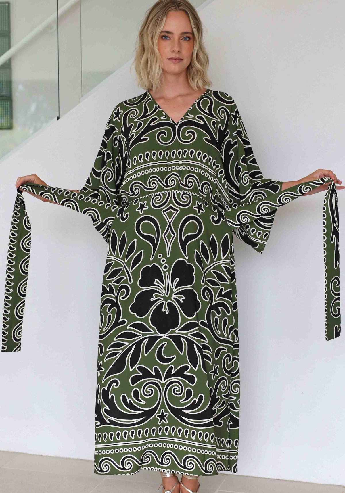 Villa Fiora Resort Kaftan Maxi Dress