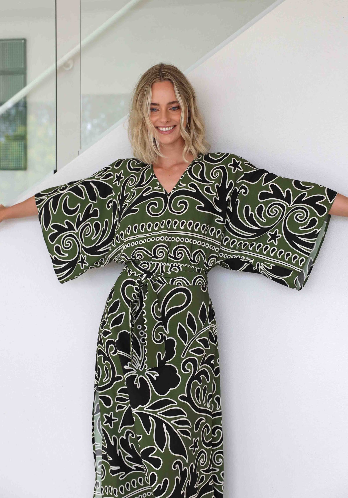 Villa Fiora Resort Kaftan Maxi Dress