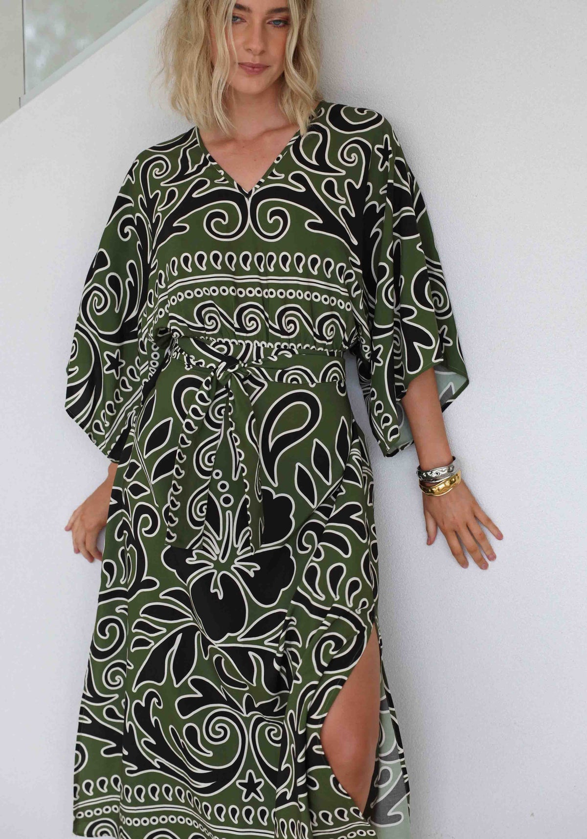 Villa Fiora Resort Kaftan Maxi Dress