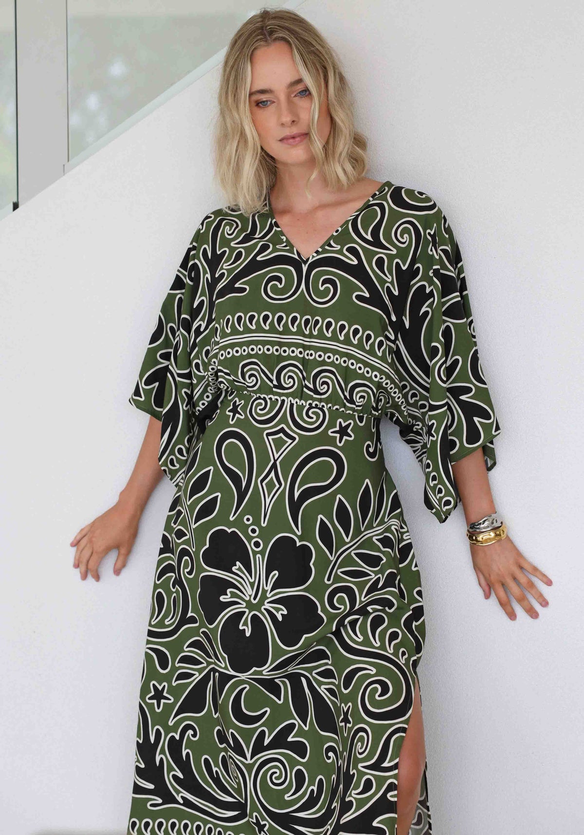Villa Fiora Resort Kaftan Maxi Dress