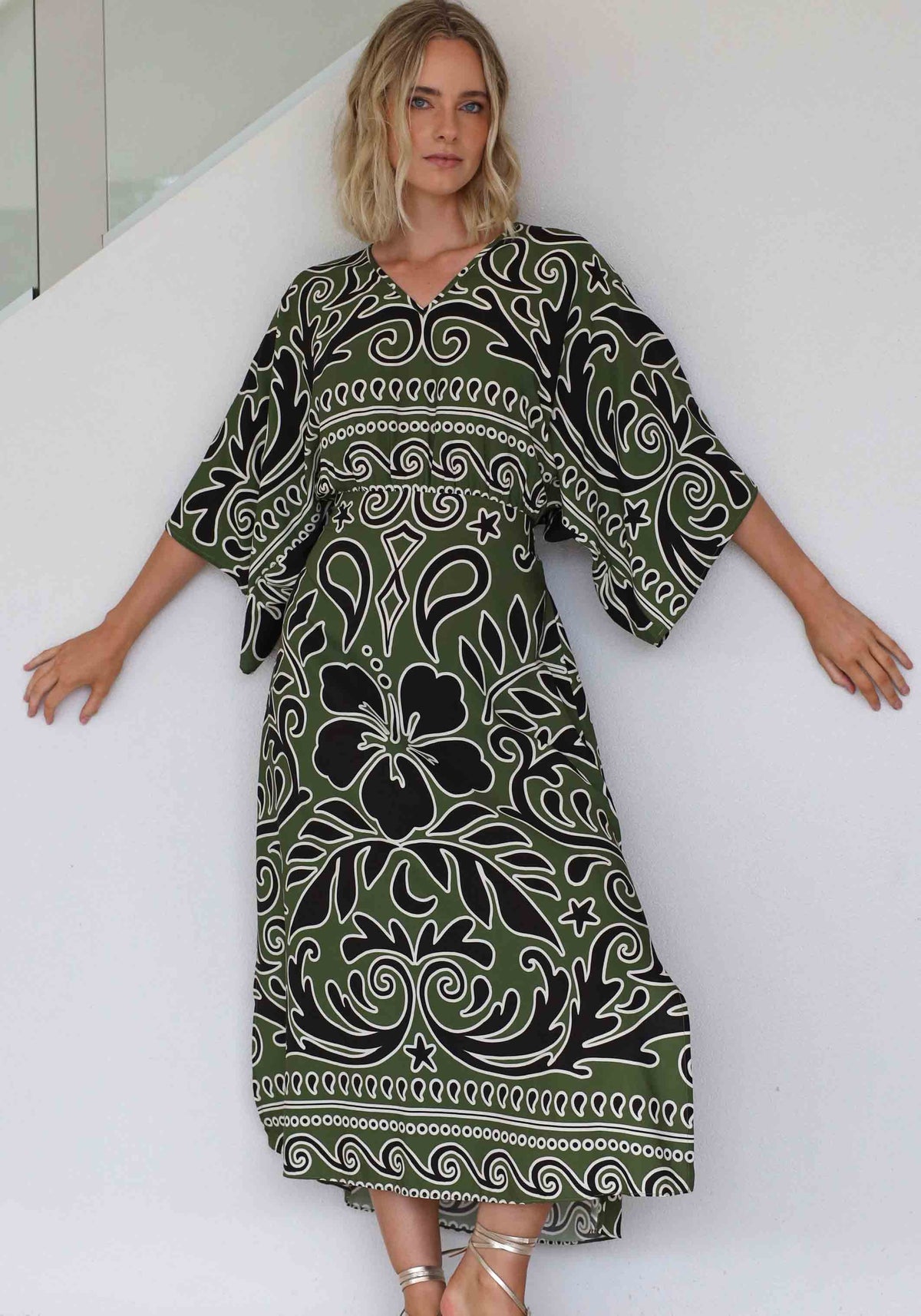 Villa Fiora Resort Kaftan Maxi Dress