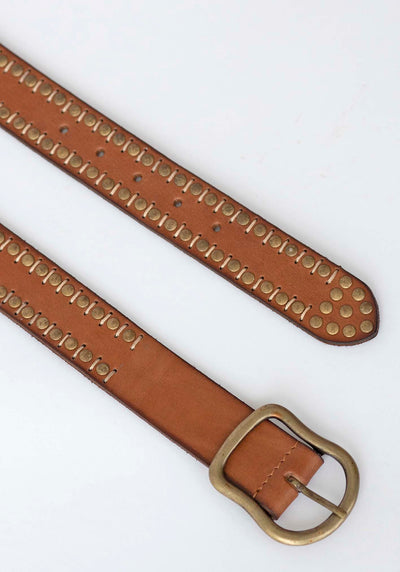 Viper Leather Studded Belt