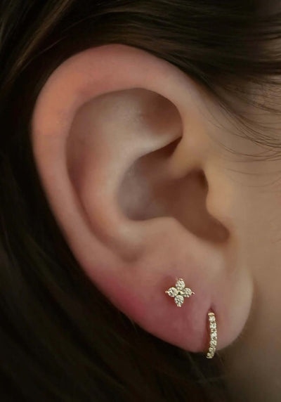 Wish Upon a Clover Stud Earrings