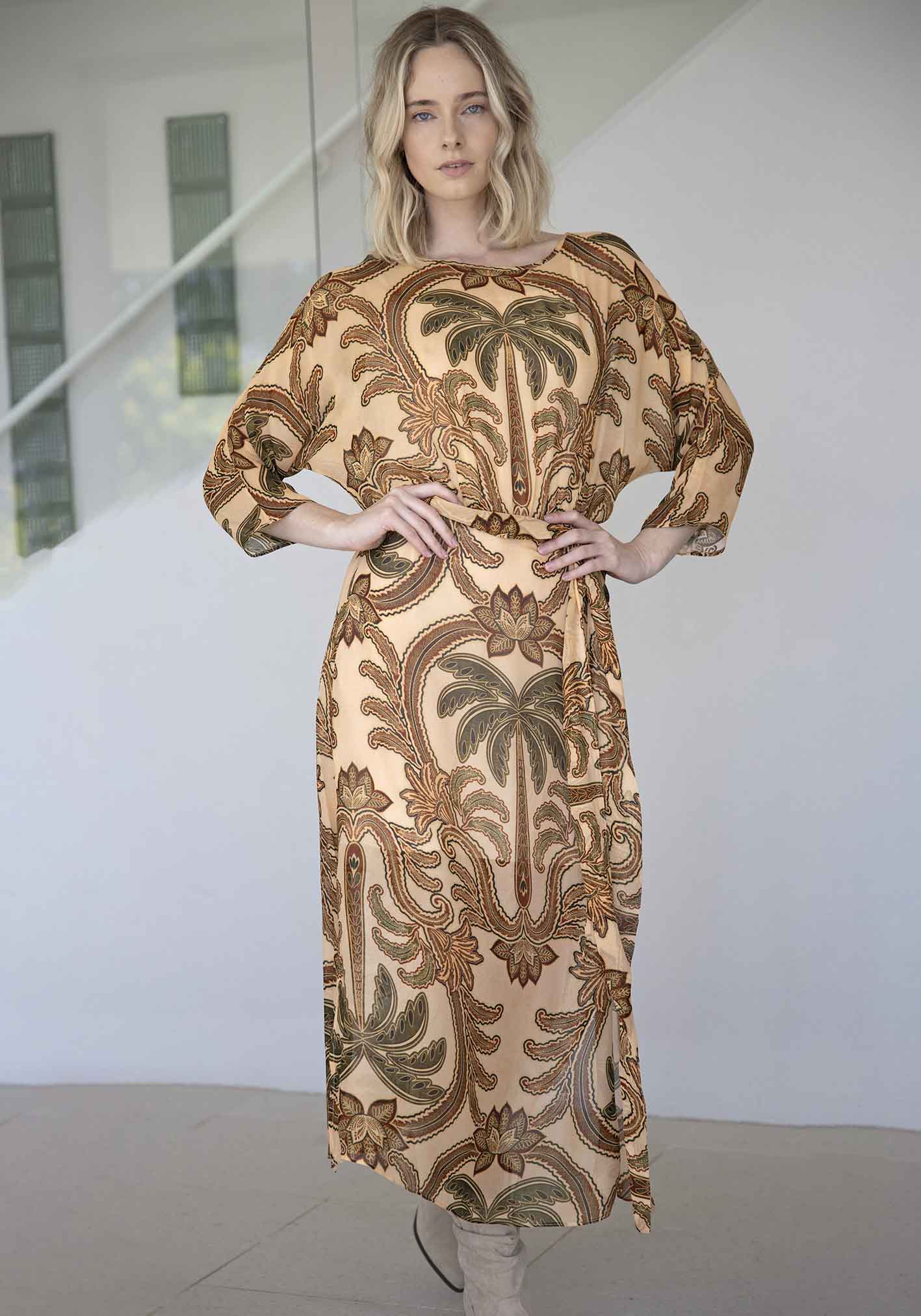 Zanzibar Palm Resort Kaftan Dress