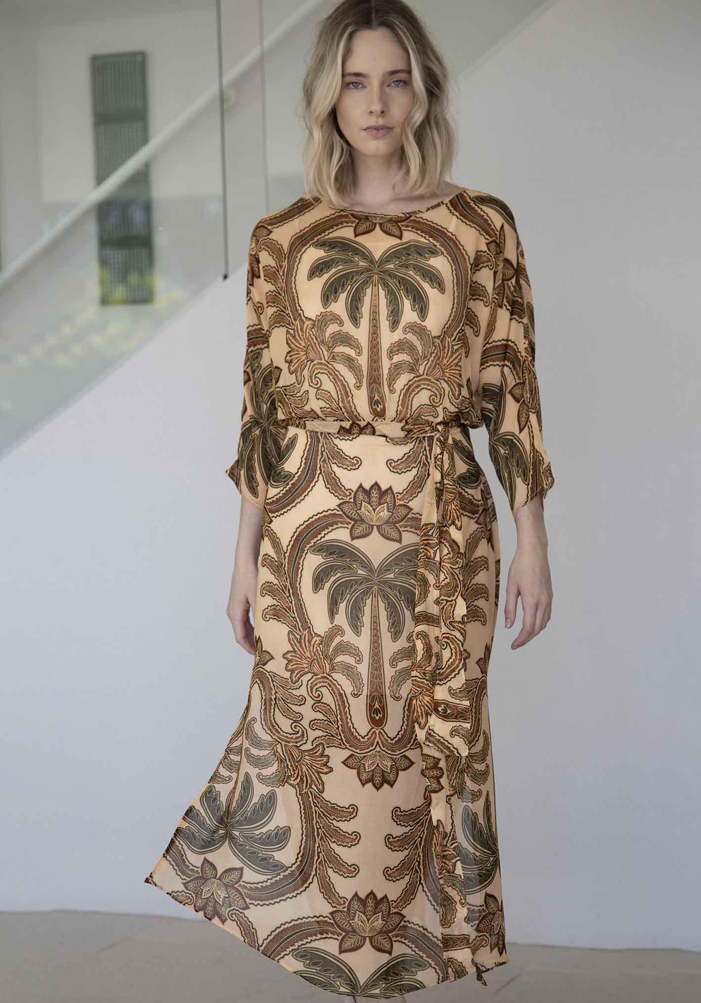 Zanzibar Palm Resort Kaftan Dress