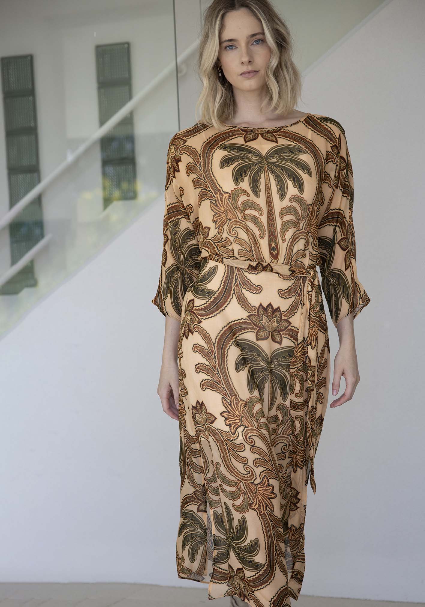 Zanzibar Palm Resort Kaftan Dress