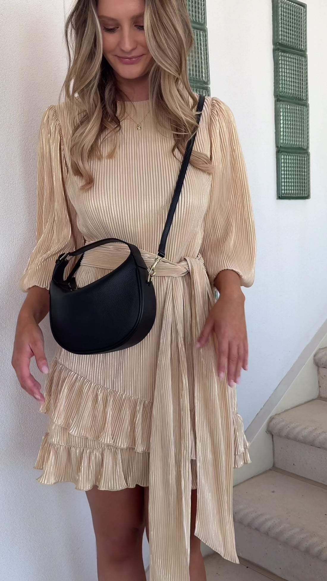 Portifino Leather Mini Bag by Three of Something