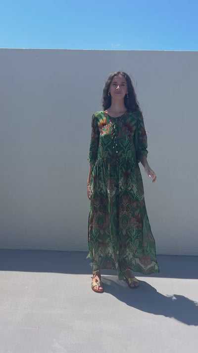 Vida De Fiesta Maxi Kaftan Dress