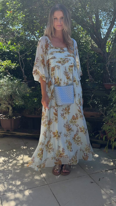 Verona Blue Woven Leather Bag