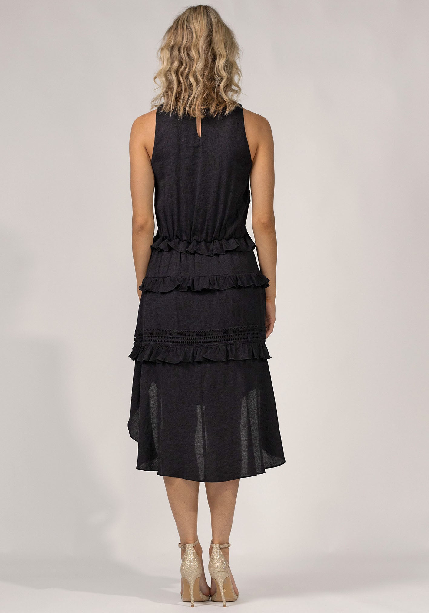 High Tide Black High Low Party Dress by Three of Something