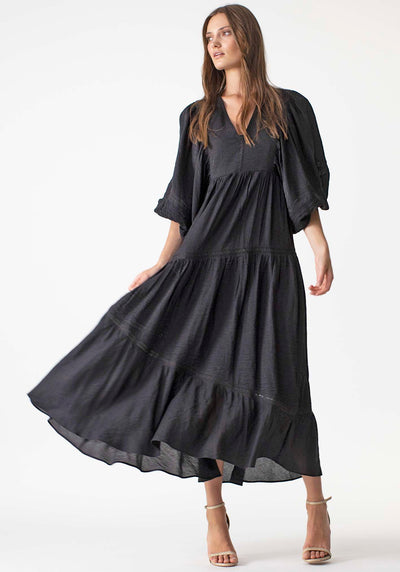 Never Forget Maxi Dress | Black Maxi Dress by Three of Something Australia