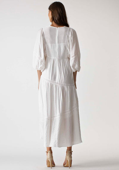 Never Forget Maxi Dress | White Maxi Dress by Three of Something Australia