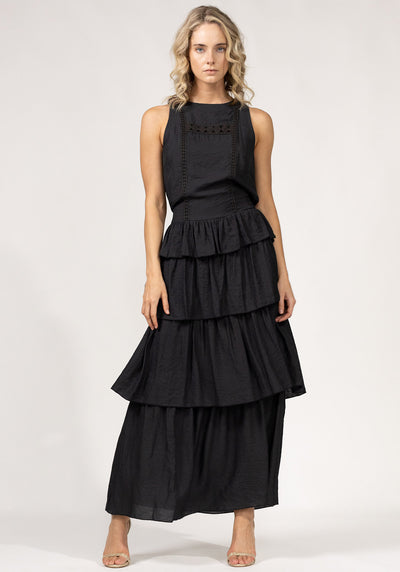 Serendipity Dress | Black Maxi Dress | Special Occasion Dress – THREE ...